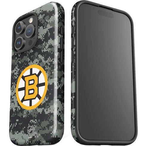 NHL Boston Bruins Camo iPhone 16 Pro Max Impact Case